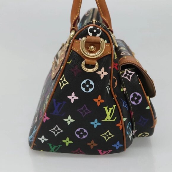 LOUIS VUITTON Monogram Multicolor Rita Tote Bag Black - Picture 3 of 16